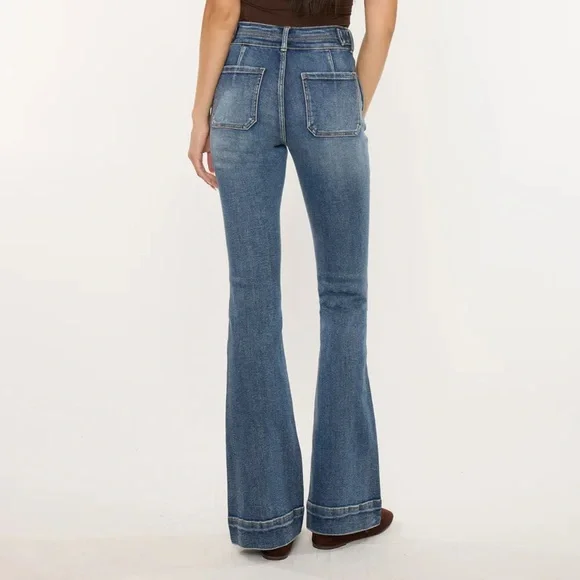 KanCan Medium Wash Flare Jeans - Picture 2 of 8